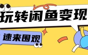从0到1系统玩转闲鱼变现,教你核心选品思维,提升产品曝光及转化率-15节-先机网创