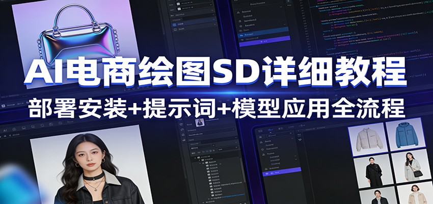 AI电商绘图SD详细教程:部署安装+提示词+模型应用全流程-先机网创