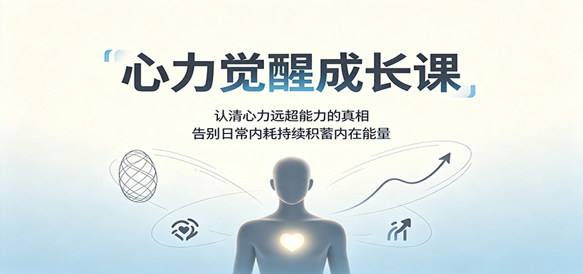 心力觉醒成长课:认清心力远超能力的真相,告别日常内耗持续积蓄内在能量-先机网创