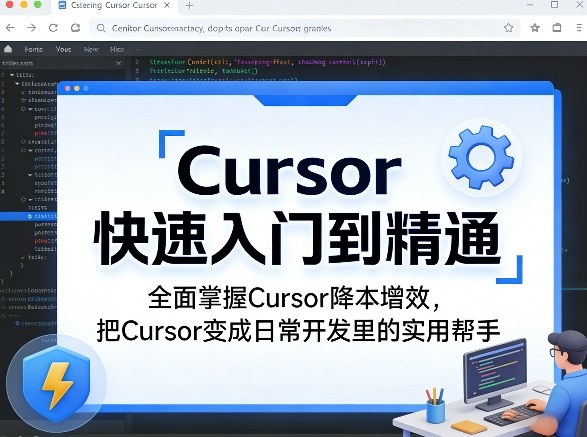 Cursor快速入门到精通,全面掌握Cursor降本增效,把Cursor变成日常开发里的实用帮手-先机网创