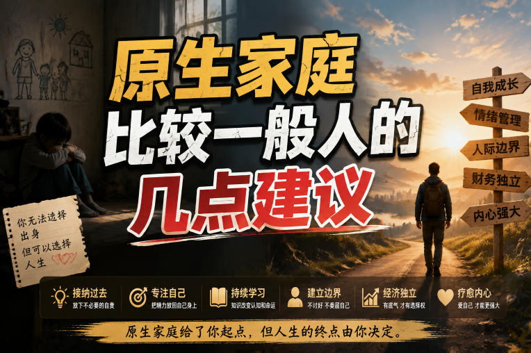 付费文章:给原生家庭比较一般人的几点建议-先机网创