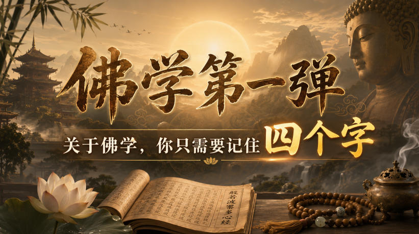 付费文章：佛学第一弹，关于佛学，你只需要记住四个字-先机网创