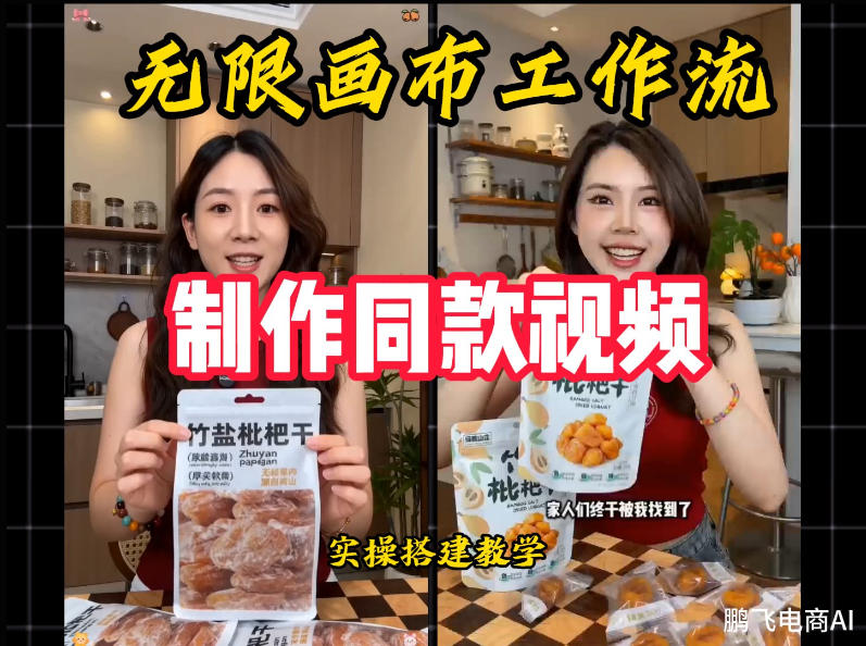 无限画布工作流一键复刻爆款带货视频,实操搭建,操作简单-网赚副业网
