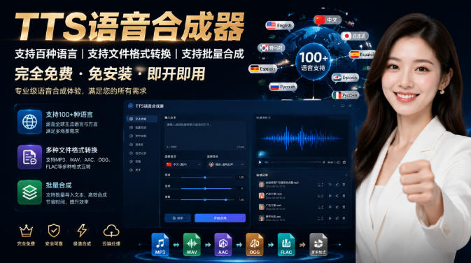 最新TTS配音,支持批量,支持文件格式转换,功能超多-网赚副业网
