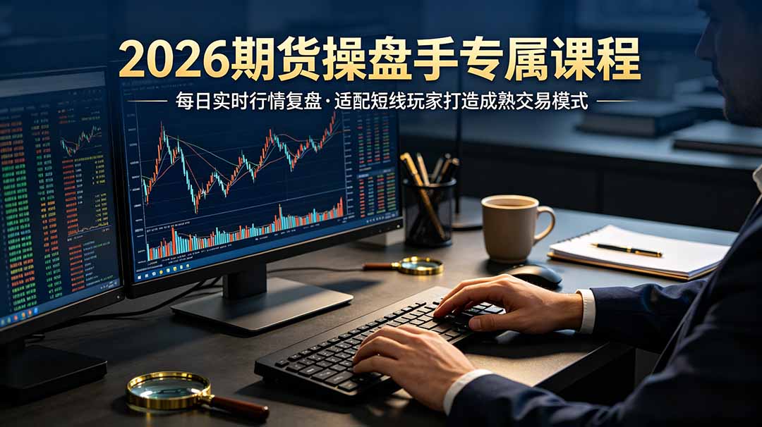 (19300期)2026期货操盘手专属课程-更新7月11,每日实时行情复盘,适配短线玩家打造成熟交易模式-网赚副业网
