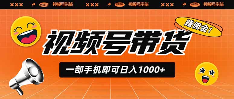 (19366期)视频号带货,一部手机即可日入1000+,无人直播玩法轻松躺赚带货佣金-网赚副业网
